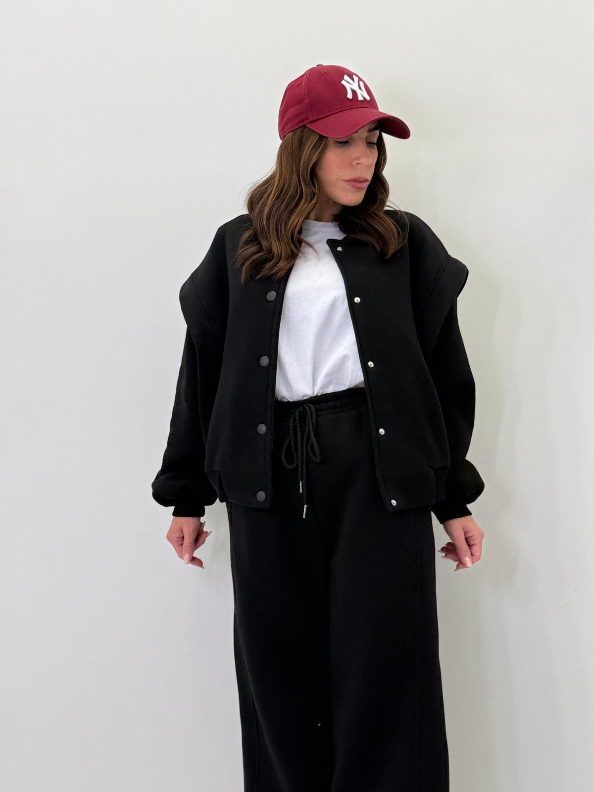 Felpa con bottoni Lumina 5040