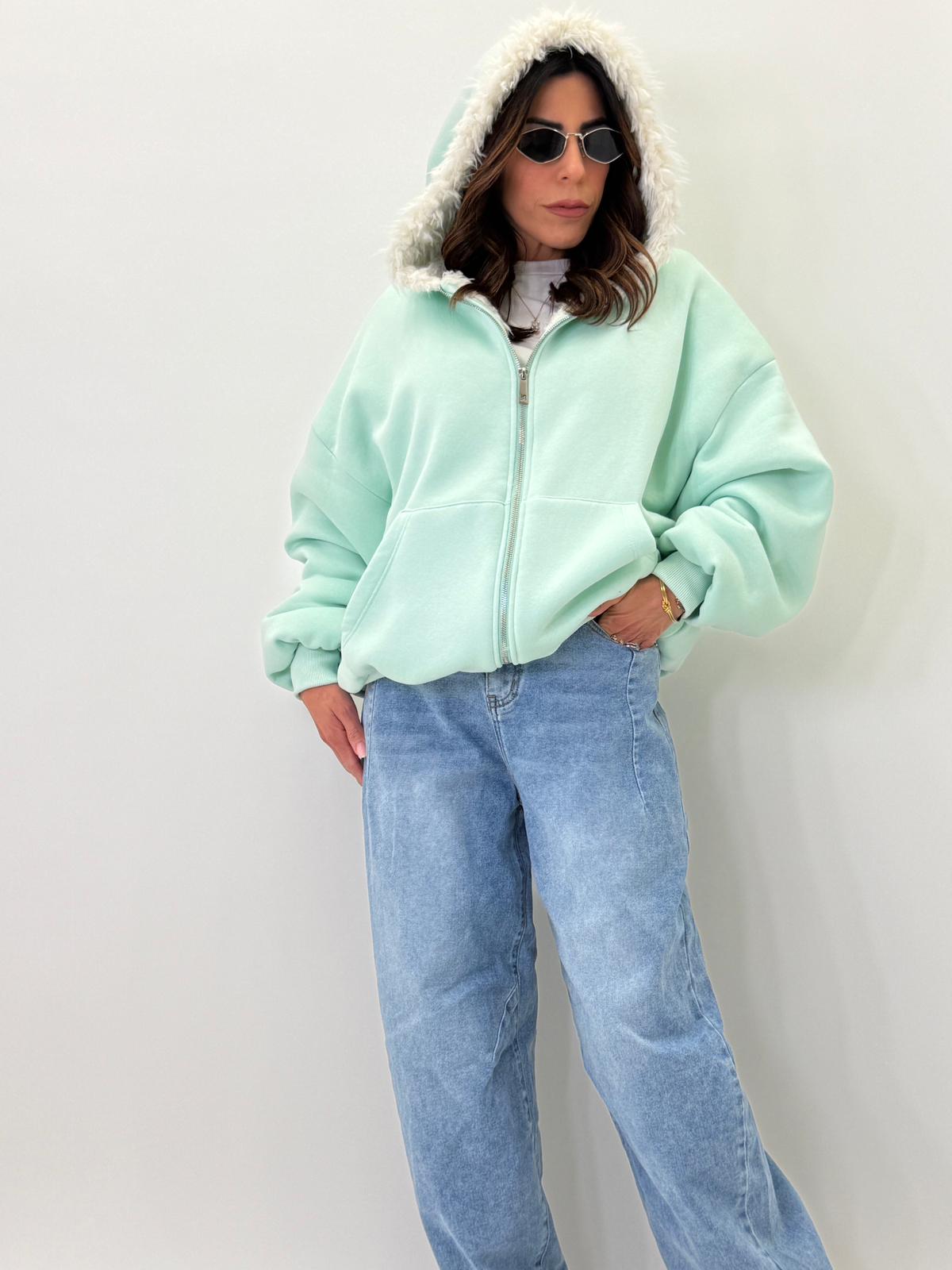 Felpa con pelliccia Lumina 5008